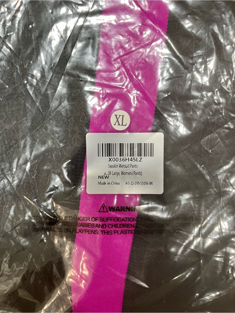 Seaskin Wetsuit Pants - Pink and Black